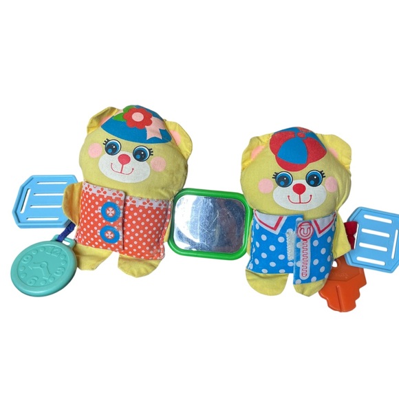 Playskool Other - Vintage playskool 1985 attache n go bye bye bears car seat stroller baby toys